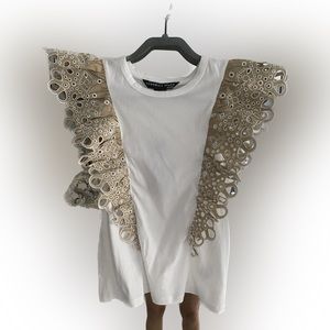 Veronica Beard Jadi Jadi Ruffle Tee